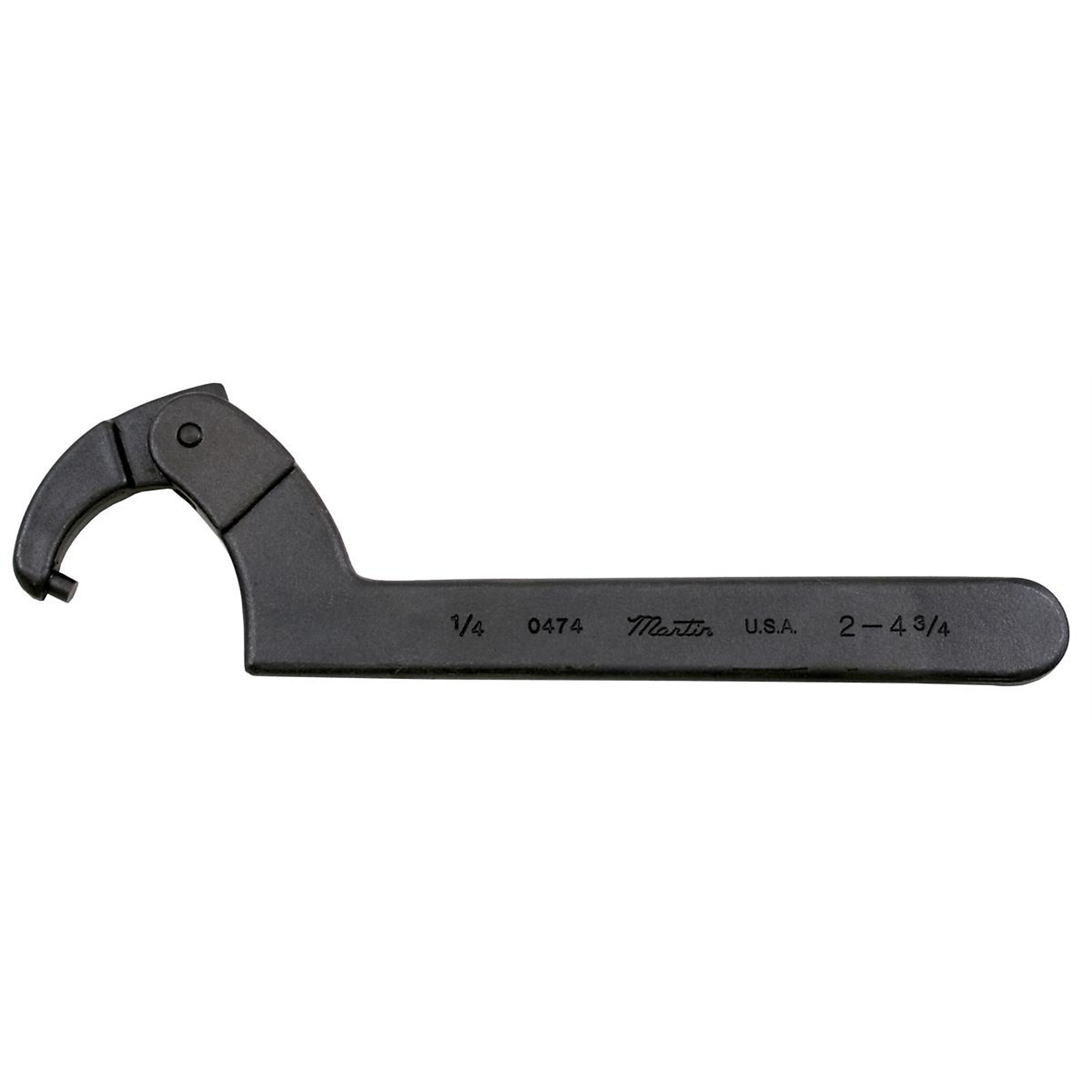 Martin Tools Adjustable Pin Spanner Wrench — Model# MRT0474